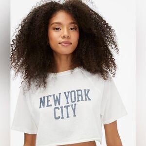 New York City Cropped Graphic Tee